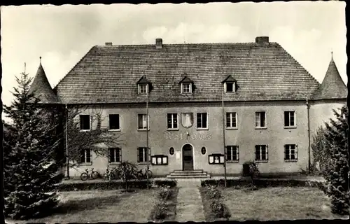 Ak Lauta in der Lausitz Sachsen, Rathaus