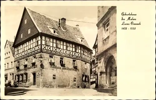 Ak Kronach im Frankenwald, Gasthaus zum Scharfen Eck