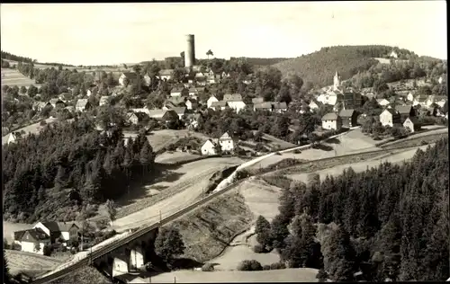 Ak Bad Lobenstein in Thüringen, Blick vom Geyersberg