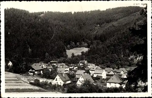 Ak Sitzendorf an der Schwarza in Thüringen, Ansicht des oberen Stadtteiles