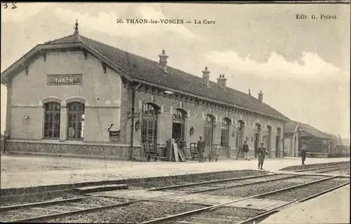 Ak Thaon les Vosges, La Gare