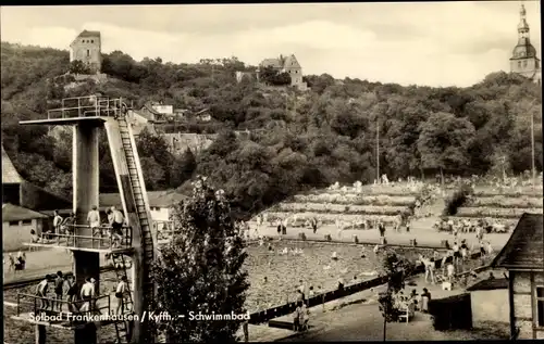 Ak Bad Frankenhausen am Kyffhäuser Thüringen, Schwimmbad