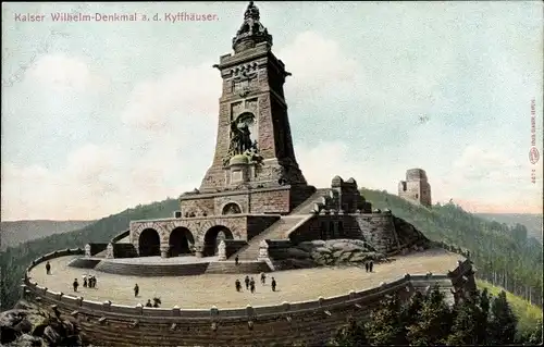 Ak Steinthaleben Kyffhäuserland, Denkmal Kaiser Wilhelm I. auf dem Kyffhäuser