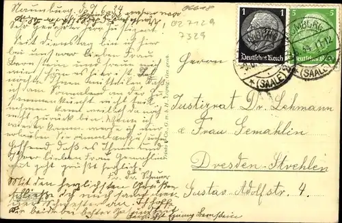 Ak Naumburg an der Saale, Dom und Gymnasium