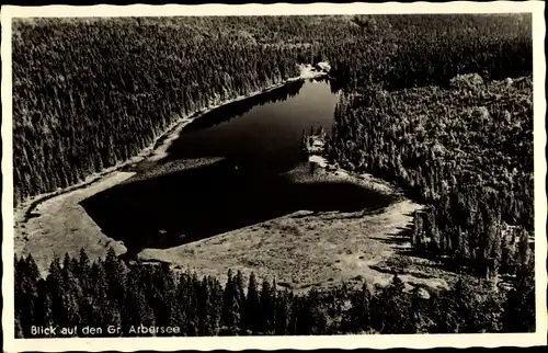 Ak Bayerisch Eisenstein in Niederbayern, Blick auf den Gr. Arbersee