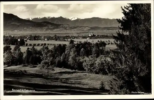 Ak Benediktbeuern in Oberbayern, Panorama