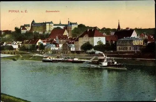 Ak Pirna an der Elbe, Sonnenstein