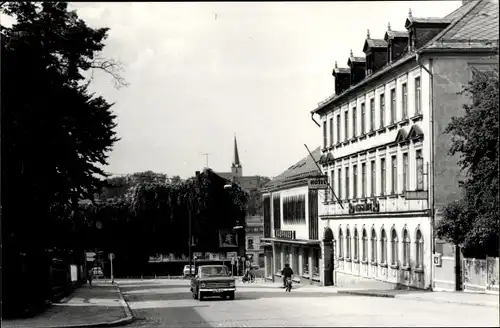 Ak Schleiz im Vogtland Thüringen, Hofer Straße, Hotel, Geschäft