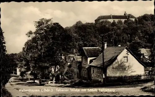 Ak Waltershausen im Thüringer Becken, Tabarzer Straße, Schloss Tenneberg