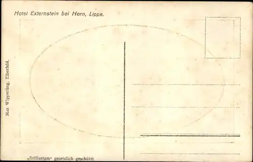 Passepartout Ak Horn Bad Meinberg im Teutoburger Wald Westfalen, Externsteine, Hotel Externstein