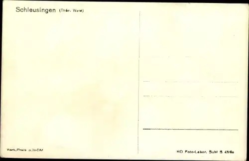 Ak Schleusingen in Thüringen, Teilansicht