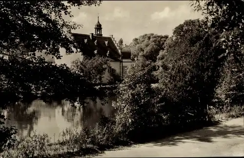 Ak Rodewisch im Vogtland Sachsen, Park mit Schloss