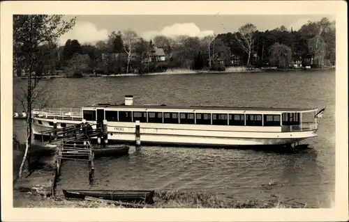 Ak Senzig Königs Wusterhausen, Motorschiff Friedel