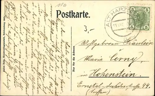 Ak Liberec Reichenberg in Böhmen, Blick gegen Theater und Rathaus