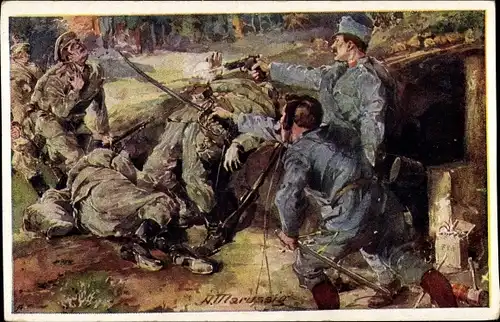 Künstler Ak Marussig, A., Ferdinand Brudek, Kuk Landwehr Infanterie Regiment Nr. 24, I. WK