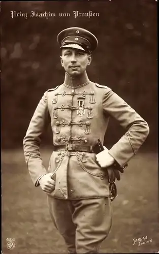 Ak Prinz Joachim von Preußen, Uniform, Eisernes Kreuz, NPG 4954