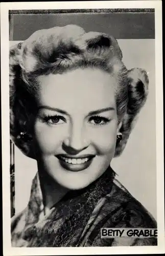 Ak Schauspielerin Betty Grable, Portrait