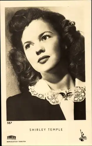 Ak Schauspielerin Shirley Temple, Portrait