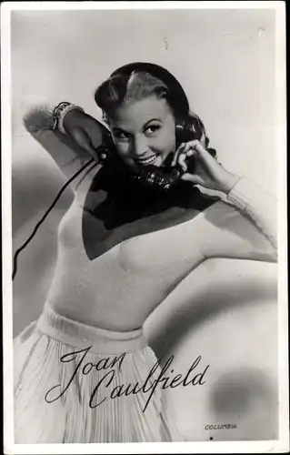 Ak Schauspielerin Joan Caulfield, Portrait, Telefon