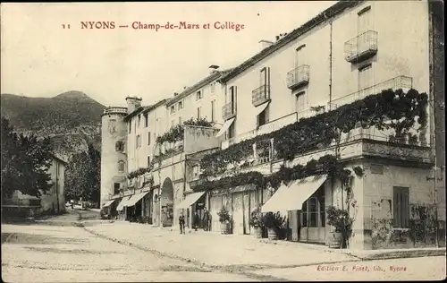 Ak Nyons Drôme, Champ de Mars et College