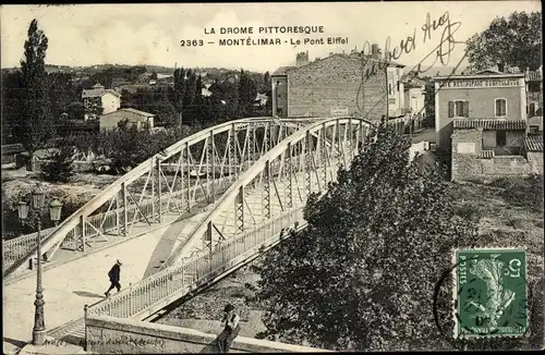 Ak Montélimar Drôme, Le Pont Eiffel