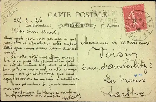 Ak Montélimar Drôme, Place du Temple