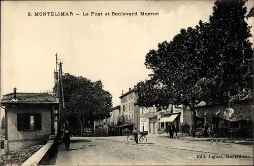 Ak Montélimar Drôme, Le Fust et Boulevard Meynot