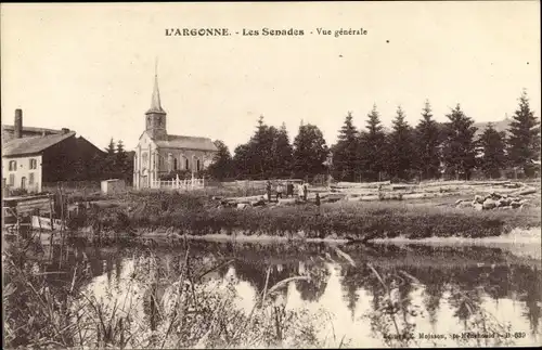 Ak Les Senades Meuse, Vue generale