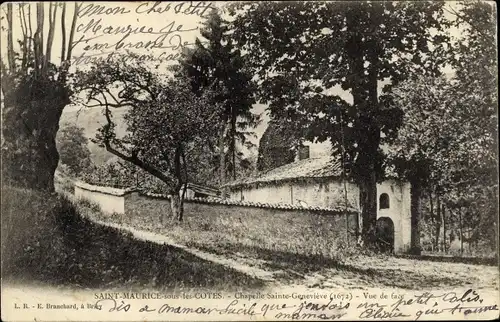 Ak Saint Maurice sous les Côtes Meuse, Chapelle Sainte Genevieve