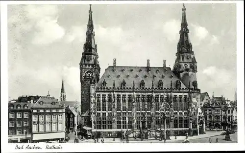 Ak Aachen in Nordrhein Westfalen, Rathaus