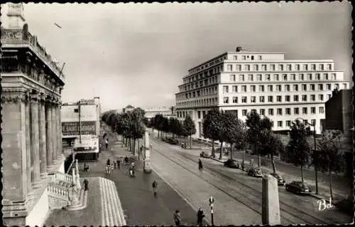 Ak Le Havre Seine Maritime, Boulevard de Strasbourg, le Palais de Justice et le Francklin Building