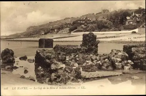 Ak Le Havre Seine Maritime, Le Cap de la Heve et Sainte-Adresse