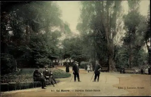 Ak Le Havre Seine Maritime, Jardin Saint-Roch