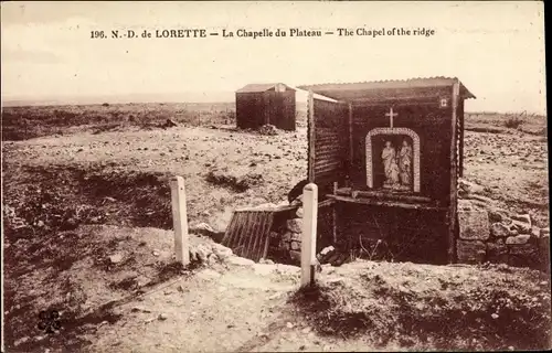 Ak Ablain Saint Nazaire Pas de Calais, Notre Dame de Lorette, La Chapelle du Plateau