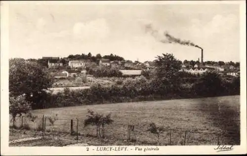 Ak Lurcy Lévis Lévy Allier, Gesamtansicht