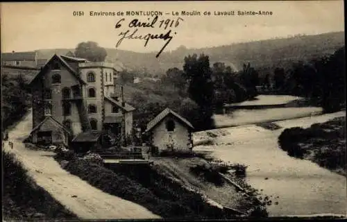 Ak Montluçon Allier, le Moulin de Lavault Sainte Anne