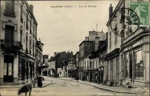 Ak Lapalisse Allier, Rue du Marché