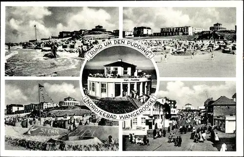 Ak Nordseebad Wangerooge in Ostfriesland, Rund um den Pudding, Strandpartie, Sandburgen