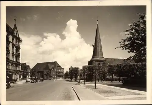 Ak Hamburg, St. Johanniskirche von der Kellinghusenstraße aus