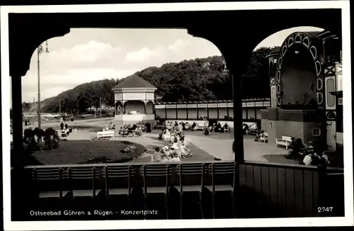 Ak Ostseebad Göhren auf Rügen, Konzertplatz, Bühne