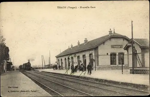 Ak Thaon les Vosges, Nouvelle Gare
