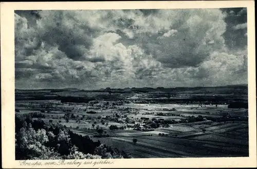 Ak Graupa Pirna in Sachsen, Blick vom Birsberg aus