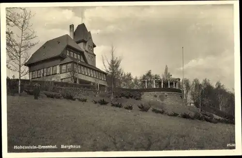 Ak Hohenstein Ernstthal Landkreis Zwickau, Berghaus, Pergola