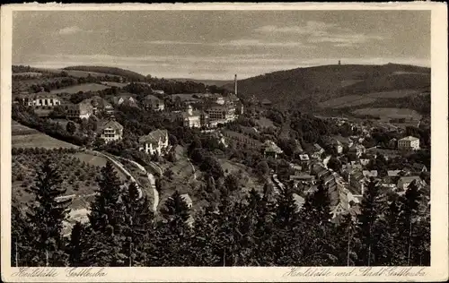 Ak Bad Gottleuba, Heilstätte und Stadt