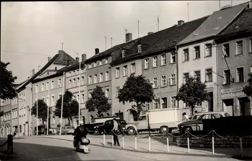 Foto Ak Schleiz in Thüringen, Straßenpartie, Geschäft