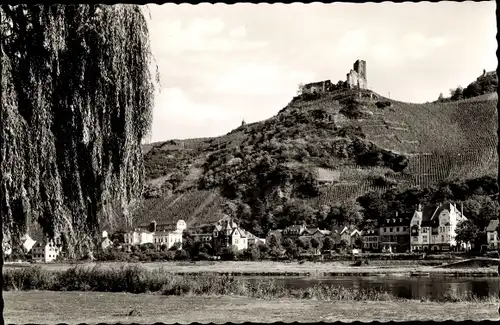 Ak Bernkastel Kues an der Mosel, Burgruine Landshut, Teilansicht