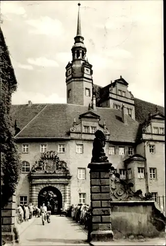 Ak Torgau an der Elbe, Schloss Hartenfels, Eingang