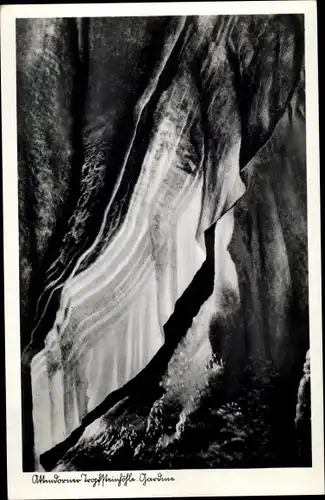 Ak Attendorn im Sauerland, Attendorner Tropfsteinhöhle, Gardine