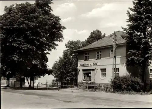 Ak Prieros Heidesee in der Mark, Konditorei und Café