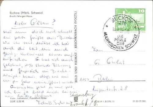 Ak Buckow in der Märkischen Schweiz, Brecht Weigel Haus